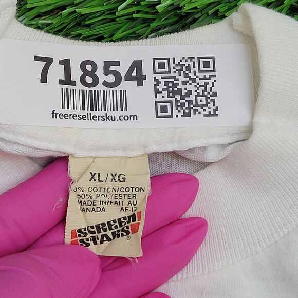 Vintage 80s Saw-Creek Shirt Womens L/XL 20x25 Bushkill PA - Picture 8 of 12